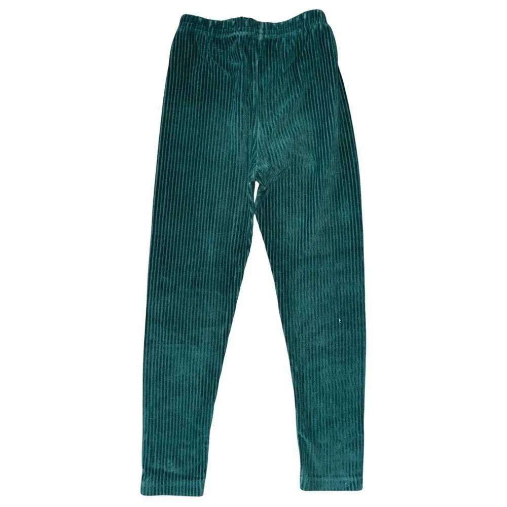 OshKosh B’Gosh Vintage Girls Size 6X Forest Green Stretch Corduroy Leggings